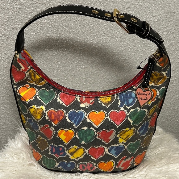 Dooney & Bourke Handbags - Dooney & Bourke Multicolor Heart Shoulder Bag